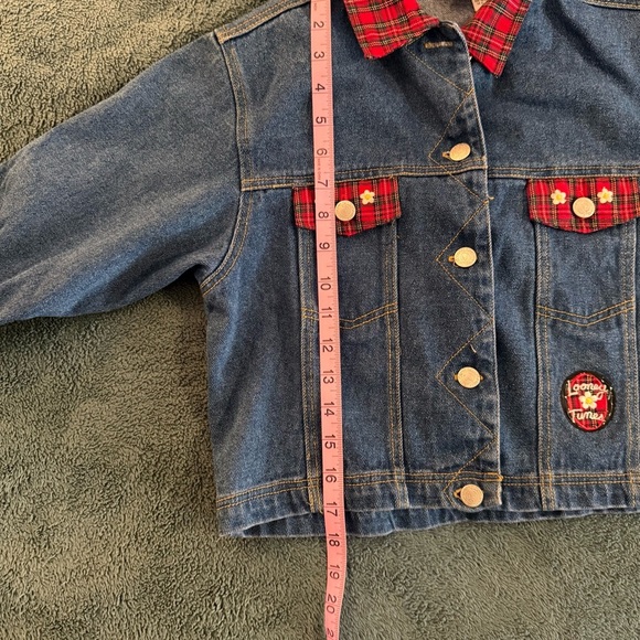 Looney Tunes - Denim Jacket - Girls Size 12 - Vintage - Picture 8 of 13